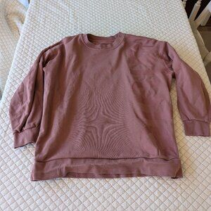 lululemon athletica Mauve Crew Neck Sweater
